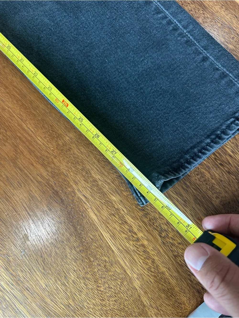 Levis 541 Premium Black Denim Regular Fit Jean Size 36x32 Actual 35x29 Big E